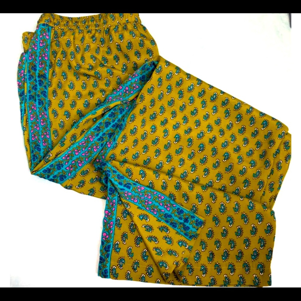 Soft Surroundings wide leg pant paisley TallXL